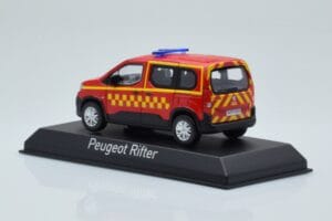 Peugeot Rifter Sapeurs Pompiers Červený Norev 1:43 479071 Kov – obrázek 3 z 4