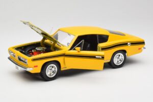 Plymouth Barracuda Žlutý Road Legends 1:18 92178 Kov – obrázek 2 z 8