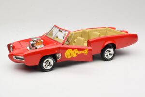 Pontiac GTO Monkeemobile Červený ERTL 1:18 33150 Kov – obrázek 2 z 8