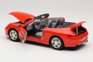 Porsche 911 996 Kabriolet Červený Mira 1:18 6930 Kov – obrázek 5 z 8