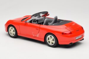 Porsche 911 996 Kabriolet Červený Mira 1:18 6930 Kov – obrázek 7 z 8