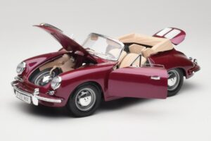 Porsche 356B Kabriolet Lilek Bburago 1:18 3021-M4 Kov – obrázek 2 z 8