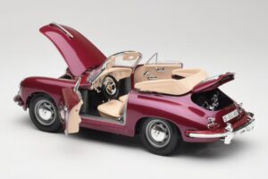 Porsche 356B Kabriolet Lilek Bburago 1:18 3021-M4 Kov – obrázek 5 z 8