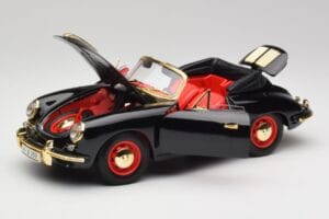 Porsche 356B Kabriolet Černý Bburago 1:18 3031D Kov – obrázek 2 z 8