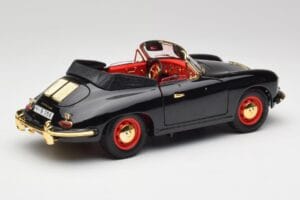 Porsche 356B Kabriolet Černý Bburago 1:18 3031D Kov – obrázek 3 z 8