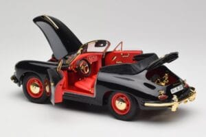 Porsche 356B Kabriolet Černý Bburago 1:18 3031D Kov – obrázek 5 z 8