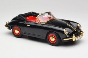 Porsche 356B Kabriolet Černý Bburago 1:18 3031D Kov – obrázek 6 z 8