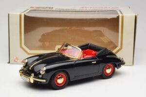 Porsche 356B Kabriolet Černý Bburago 1:18 3031D Kov – obrázek 8 z 8