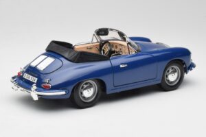 Porsche 356B Kabriolet Modrý Bburago 1:18 3051 Kov – obrázek 3 z 8