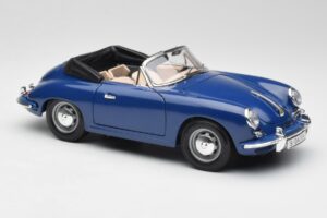 Porsche 356B Kabriolet Modrý Bburago 1:18 3051 Kov – obrázek 6 z 8