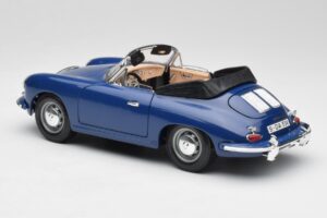 Porsche 356B Kabriolet Modrý Bburago 1:18 3051 Kov – obrázek 7 z 8