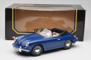 Porsche 356B Kabriolet Modrý Bburago 1:18 3051 Kov – obrázek 8 z 8