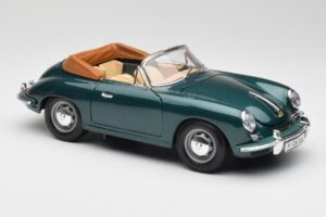 Porsche 356B Kabriolet Zelený Bburago 1:18 3051-M1 Kov – obrázek 6 z 8