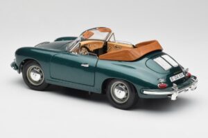 Porsche 356B Kabriolet Zelený Bburago 1:18 3051-M1 Kov – obrázek 7 z 8