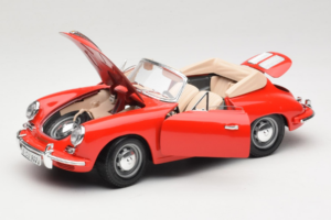 Porsche 356B Kabriolet Červený Tchibo 1:18 45703 Kov – obrázek 2 z 8