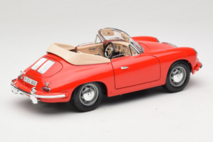 Porsche 356B Kabriolet Červený Tchibo 1:18 45703 Kov – obrázek 3 z 8