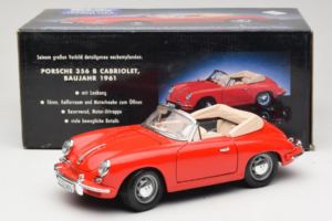 Porsche 356B Kabriolet Červený Tchibo 1:18 45703 Kov – obrázek 8 z 8