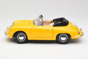 Porsche 356B Kabriolet Žlutý Bburago 1:18 3031 Kov – obrázek 4 z 8