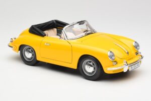 Porsche 356B Kabriolet Žlutý Bburago 1:18 3031 Kov – obrázek 6 z 8