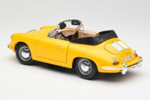 Porsche 356B Kabriolet Žlutý Bburago 1:18 3031 Kov – obrázek 7 z 8