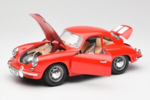 Porsche 356B Červený Bburago 1:18 3021 Kov – obrázek 2 z 8