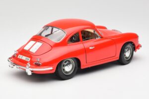 Porsche 356B Červený Bburago 1:18 3021 Kov – obrázek 3 z 8