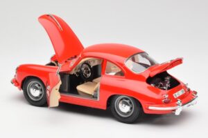 Porsche 356B Červený Bburago 1:18 3021 Kov – obrázek 5 z 8