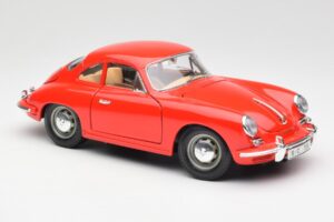 Porsche 356B Červený Bburago 1:18 3021 Kov – obrázek 6 z 8