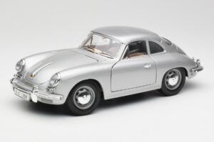 Porsche 356B Stříbrný Bburago 1:18 3021-M1 Kov