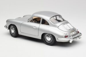 Porsche 356B Stříbrný Bburago 1:18 3021-M1 Kov – obrázek 7 z 8