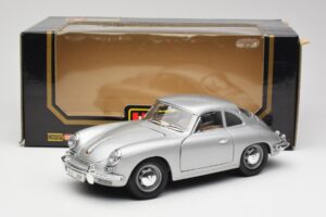 Porsche 356B Stříbrný Bburago 1:18 3021-M1 Kov – obrázek 8 z 8