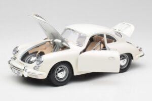 Porsche 356B Bílý Bburago 1:18 3021-M3 Kov – obrázek 2 z 8