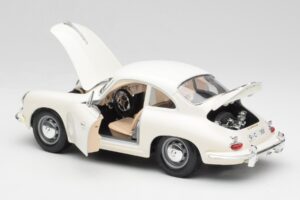 Porsche 356B Bílý Bburago 1:18 3021-M3 Kov – obrázek 5 z 8