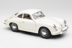 Porsche 356B Bílý Bburago 1:18 3021-M3 Kov – obrázek 6 z 8