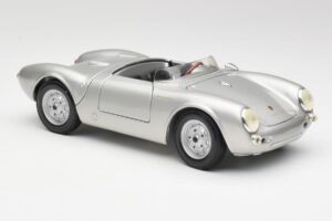 Porsche 550 A Spyder Stříbrný Maisto 1:18 50314 Kov – obrázek 6 z 8