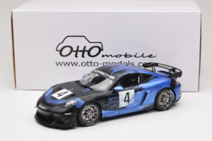 Porsche 718 Cayman GT4 RS Clubsport Černý Modrý Otto 1:18 OT469 Pryskyřice – obrázek 6 z 6