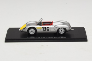 Porsche 718 RS 61 #136 S. Moss / G. Hill Porsche KG Targa Florio 1961 Spark 1:43 S4149 Pryskyřice