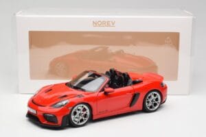 Porsche 718 Spyder RS Guards Red Norev 1:18 187271 Kov – obrázek 8 z 8