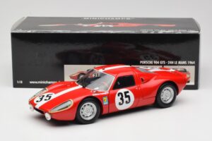 Porsche 904 GTS #35 H. Muller 24 Hours of Le Mans 1964 Minichamps 1:18 180646735 Kov – obrázek 8 z 8