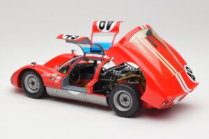 Porsche 906K #49 R. Vogele / J. Siffert 12 Hours of Sebring 1966 Minichamps 1:18 100666149 Kov – obrázek 5 z 8