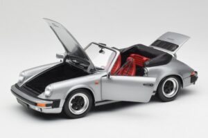 Porsche 911 930 Carrera 3.2 Kabriolet Šedá Metalíza Minichamps 1:18 100063034 Kov – obrázek 2 z 8