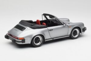 Porsche 911 930 Carrera 3.2 Kabriolet Šedá Metalíza Minichamps 1:18 100063034 Kov – obrázek 3 z 8