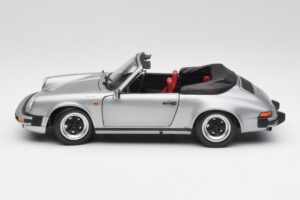 Porsche 911 930 Carrera 3.2 Kabriolet Šedá Metalíza Minichamps 1:18 100063034 Kov – obrázek 4 z 8