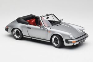 Porsche 911 930 Carrera 3.2 Kabriolet Šedá Metalíza Minichamps 1:18 100063034 Kov – obrázek 6 z 8