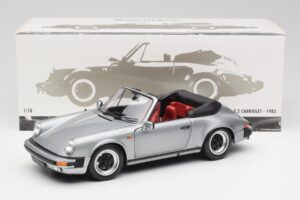Porsche 911 930 Carrera 3.2 Kabriolet Šedá Metalíza Minichamps 1:18 100063034 Kov – obrázek 8 z 8