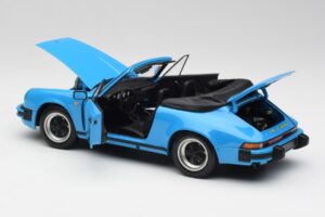 Porsche 911 930 Carrera Kabriolet Modrý Minichamps 1:18 100063032 Kov – obrázek 5 z 8