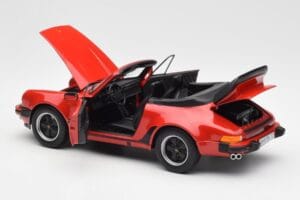 Porsche 911 930 Turbo Kabriolet Červený Norev 1:18 187664 Kov – obrázek 5 z 8