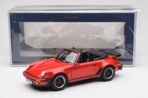Porsche 911 930 Turbo Kabriolet Červený Norev 1:18 187664 Kov – obrázek 8 z 8