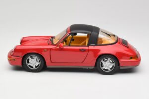 Porsche 911 964 Carrera 2 Targa Červený Anson 1:18 30305-W Kov – obrázek 4 z 8