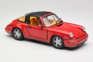 Porsche 911 964 Carrera 2 Targa Červený Anson 1:18 30305-W Kov – obrázek 6 z 8